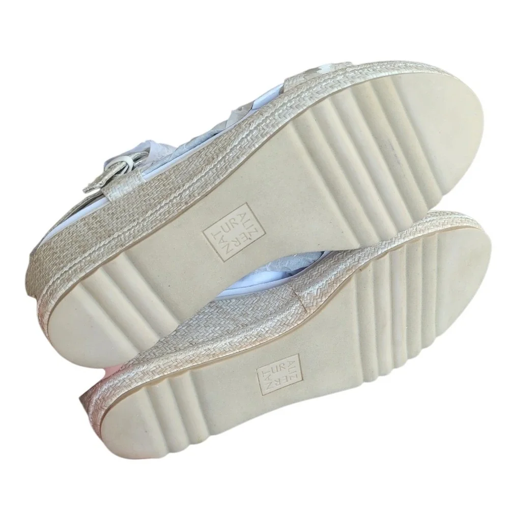 NATURALIZER 12M Eggshell Stella Wedge Sandal Women